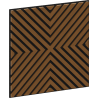 Mexen Linea 01 akustický nástenný panel 60 x 60 cm (4 ks), plsť 9 mm, technická dyha, Prírodný dub - S110-60607-01-042