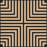 Mexen Linea 02 akustický nástenný panel 60 x 60 cm (4 ks), plsť 9 mm, technická dyha, Biely Dub - S110-60607-02-040