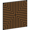 Mexen Linea 02 akustický nástenný panel 60 x 60 cm (4 ks), plsť 9 mm, technická dyha, prírodný dub - S110-60607-02-042