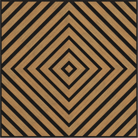 Mexen Linea 03 akustický stenový panel 60 x 60 cm (4ks), plsť 9 mm, technická dyha, Dub Classic - S110-60607-03-041