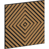 Mexen Linea 03 akustický stenový panel 60 x 60 cm (4ks), plsť 9 mm, technická dyha, Dub Classic - S110-60607-03-041