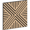 Mexen Linea 05 akustický stenový panel 60 x 60 cm (4ks), plsť 9 mm, technická dyha, bielený dub - S110-60607-05-040
