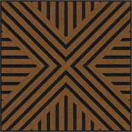 Mexen Linea 05 akustický nástenný panel 60 x 60 cm (4ks), plsť 9 mm, technická dyha, Prírodný Dub - S110-60607-05-042