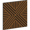 Mexen Linea 05 akustický nástenný panel 60 x 60 cm (4ks), plsť 9 mm, technická dyha, Prírodný Dub - S110-60607-05-042