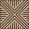 Mexen Linea 06 akustický nástenný panel 60 x 60 cm (4 ks), plsť 9 mm, technická dyha, Bielený Dub - S110-60607-06-040