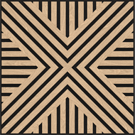 Mexen Linea 06 akustický nástenný panel 60 x 60 cm (4 ks), plsť 9 mm, technická dyha, Bielený Dub - S110-60607-06-040
