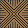 Mexen Linea 06 akustický stenový panel 60 x 60 cm (4ks), plsť 9 mm, technická dyha, Dub Classic - S110-60607-06-041