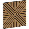 Mexen Linea 06 akustický stenový panel 60 x 60 cm (4ks), plsť 9 mm, technická dyha, Dub Classic - S110-60607-06-041