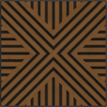Mexen Linea 06 akustický nástenný panel 60 x 60 cm (4ks), plsť 9 mm, technická dyha, Dub Natural - S110-60607-06-042