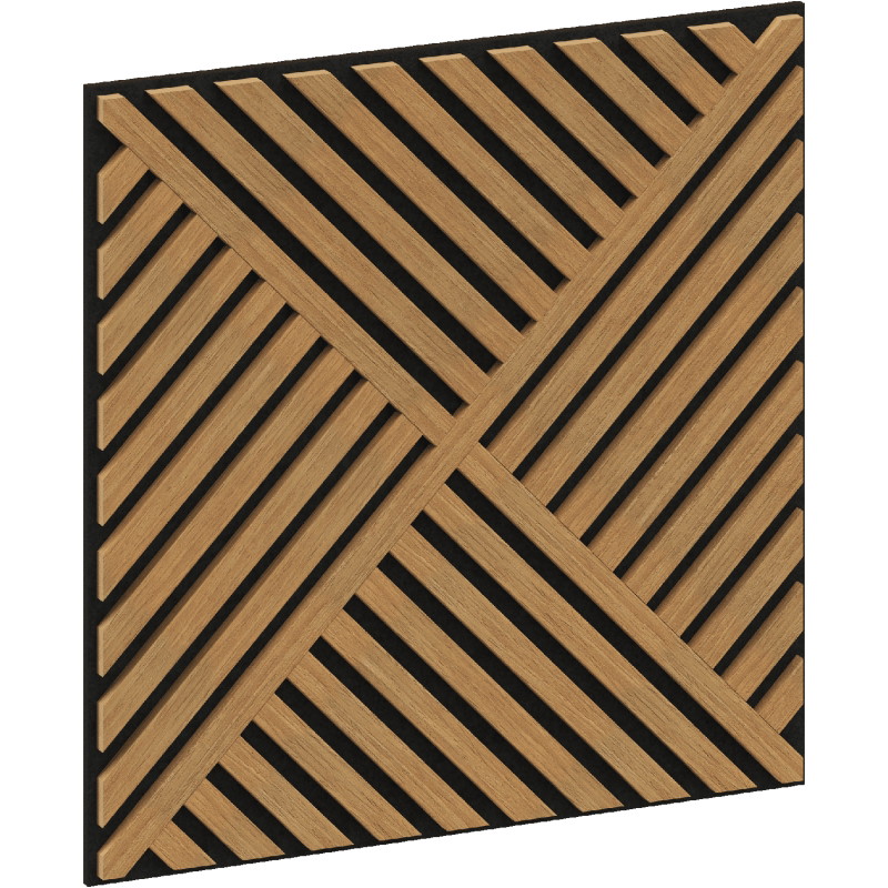 Mexen Linea 08 akustický nástenný panel 60 x 60 cm (4 ks), plsť 9 mm, technologická dyha, Dub Classic - S110-60607-08-041