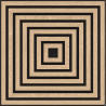 Mexen Linea 13 akustický stenový panel 60 x 60 cm (4 ks), plsť 9 mm, technická dyha, Biely Dub - S110-60607-13-040