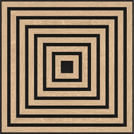Mexen Linea 13 akustický stenový panel 60 x 60 cm (4 ks), plsť 9 mm, technická dyha, Biely Dub - S110-60607-13-040