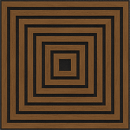 Mexen Linea 13 akustický stenový panel 60 x 60 cm (4ks), plsť 9 mm, technická dyha, Prírodný Dub - S110-60607-13-042