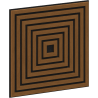 Mexen Linea 13 akustický stenový panel 60 x 60 cm (4ks), plsť 9 mm, technická dyha, Prírodný Dub - S110-60607-13-042
