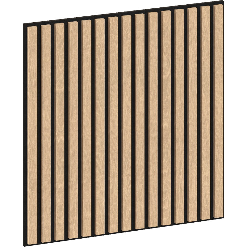 Mexen Linea 15 akustický nástenný panel 60 x 60 cm (4 ks), plsť 9 mm, technická dyha, Biely Dub - S110-60607-15-040