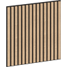 Mexen Linea 15 akustický nástenný panel 60 x 60 cm (4 ks), plsť 9 mm, technická dyha, Biely Dub - S110-60607-15-040