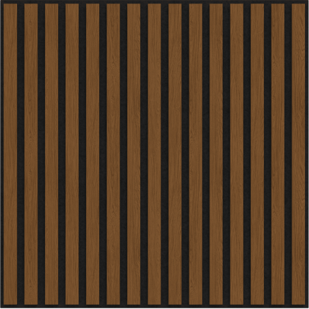 Mexen Linea 15 akustický stenový panel 60 x 60 cm (4ks), plstený 9 mm, technická dyha, Prírodný Dub - S110-60607-15-042