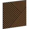 Mexen Linea 25 akustický nástenný panel 60 x 60 cm (4 ks), plsť 9 mm, technická dyha, Prírodný Dub - S110-60607-25-042