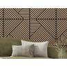 Mexen Linea 25 akustický nástenný panel 60 x 60 cm (4 ks), plsť 9 mm, technická dyha, Bielený Dub - S110-60607-25-040