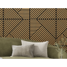 Mexen Linea 25 akustický stenový panel 60 x 60 cm (4ks), plsť 9 mm, technická dyha, Dub Classic - S110-60607-25-041