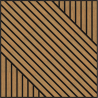 Mexen Linea 26 akustický nástenný panel 60 x 60 cm (4 ks), plsť 9 mm, technická dyha, Dub Classic - S110-60607-26-041