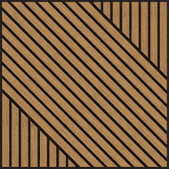 Mexen Linea 26 akustický stenový panel 60 x 60 cm (4ks), plsť 9 mm, technická dyha, Dub Classic - S110-60607-26-041
