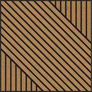 Mexen Linea 26 akustický nástenný panel 60 x 60 cm (4 ks), plsť 9 mm, technická dyha, Dub Classic - S110-60607-26-041