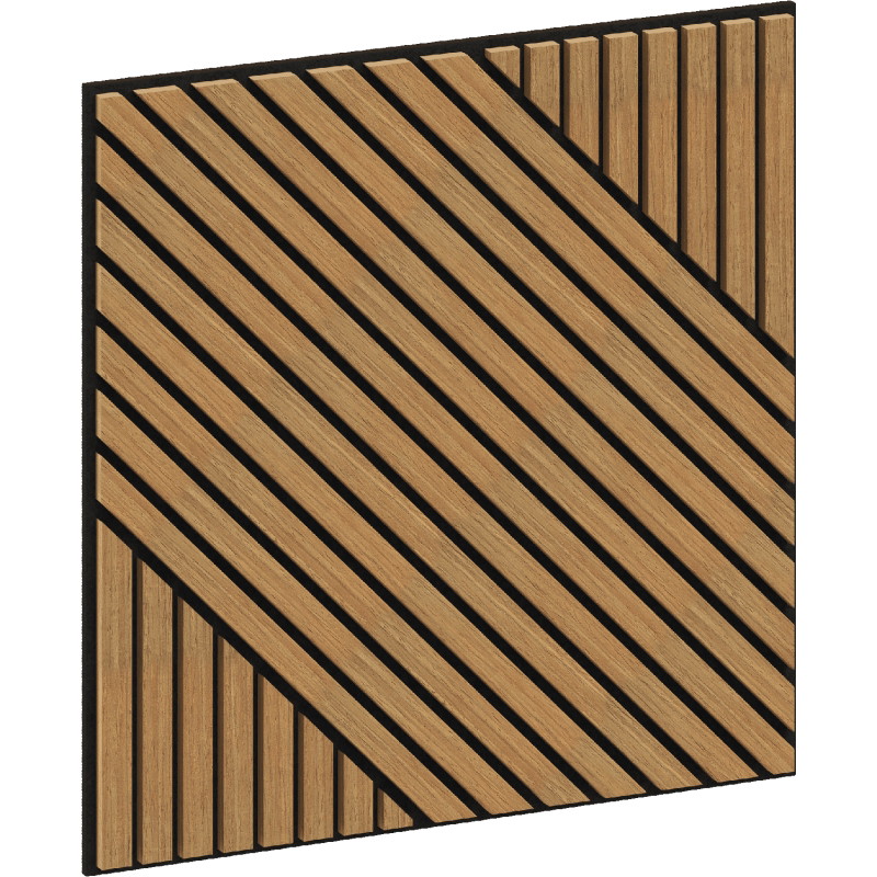 Mexen Linea 26 akustický nástenný panel 60 x 60 cm (4 ks), plsť 9 mm, technická dyha, Dub Classic - S110-60607-26-041
