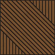 Mexen Linea 26 akustický stenový panel 60 x 60 cm (4 ks), filc 9 mm, technická dyha, Prírodný Dub - S110-60607-26-042