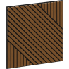 Mexen Linea 26 akustický nástenný panel 60 x 60 cm (4ks), plsť 9 mm, technická dyha, Prírodný Dub - S110-60607-26-042