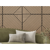Mexen Linea 26 akustický stenový panel 60 x 60 cm (4 ks), plsť 9 mm, technická dyha, Bielený Dub - S110-60607-26-040