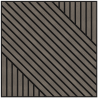 Mexen Linea 26 akustický stenový panel 60 x 60 cm (4ks), plsť 9 mm, technická dyha, Sivý dub - S110-60607-26-043