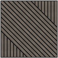Mexen Linea 26 akustický stenový panel 60 x 60 cm (4ks), plsť 9 mm, technická dyha, Sivý dub - S110-60607-26-043