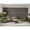 Mexen Linea 26 akustický stenový panel 60 x 60 cm (4ks), plsť 9 mm, technická dyha, Sivý dub - S110-60607-26-043