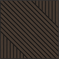 Mexen Linea 26 akustický nástenný panel 60 x 60 cm (4ks), plsť 9 mm, technická dyha, Dub Mocca - S110-60607-26-045