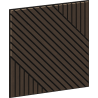 Mexen Linea 26 akustický nástenný panel 60 x 60 cm (4ks), plsť 9 mm, technická dyha, Dub Mocca - S110-60607-26-045