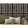 Mexen Linea 02 akustický stenový panel 60 x 60 cm (4 ks), filc 9 mm, technická dyha, Sivý Dub - S110-60607-02-043