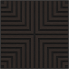 Mexen Linea 02 akustický stenový panel 60 x 60 cm (4ks), plsť 9 mm, technická dyha, Čierny Dub - S110-60607-02-046