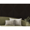 Mexen Linea 02 akustický stenový panel 60 x 60 cm (4ks), plsť 9 mm, technická dyha, Čierny Dub - S110-60607-02-046