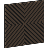 Mexen Linea 01 akustický stenový panel 60 x 60 cm (4 ks), plsť 9 mm, technická dyha, Dub Mocca - S110-60607-01-045