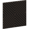 Mexen Linea 01 akustický stenový panel 60 x 60 cm (4ks), plsť 9 mm, technická dyha, Čierny Dub - S110-60607-01-046