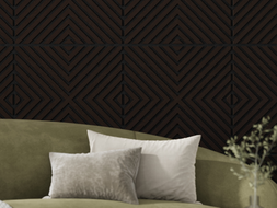 Mexen Linea 01 akustický stenový panel 60 x 60 cm (4 ks), plsť 9 mm, technická dyha, Čierny Dub - S110-60607-01-046
