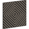 Mexen Linea 03 akustický stenový panel 60 x 60 cm (4 ks), plstená hrúbka 9 mm, technická dyha, Sivý dub