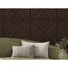 Mexen Linea 05 akustický stenový panel 60 x 60 cm (4ks), plsť 9 mm, technická dyha, Dub Mocca - S110-60607-05-045