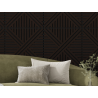 Mexen Linea 05 akustický stenový panel 60 x 60 cm (4 ks), plsť 9 mm, technická dyha, Čierny Dub - S110-60607-05-046