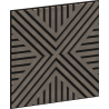 Mexen Linea 06 akustický nástenný panel 60 x 60 cm (4 ks), plsť 9 mm, technická dyha, Sivý Dub - S110-60607-06-043