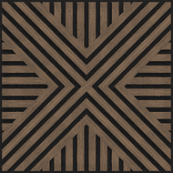 Mexen Linea 06 akustický stenový panel 60 x 60 cm (4 ks), plsť 9 mm, technická dýha, Tmavý orech - S110-60607-06-044