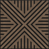 Mexen Linea 06 nástenný akustický panel 60 x 60 cm (4 ks), plsť 9 mm, technická dyha, Tmavý Orech - S110-60607-06-044