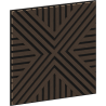 Mexen Linea 06 akustický stenový panel 60 x 60 cm (4 ks), plsť 9 mm, technická dyha, Dub Mocca - S110-60607-06-045