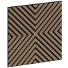 Mexen Linea 01 akustický stenový panel 60 x 60 cm (4 ks), plst 9 mm, technická dyha, Svetlý Orech - S110-60607-01-047